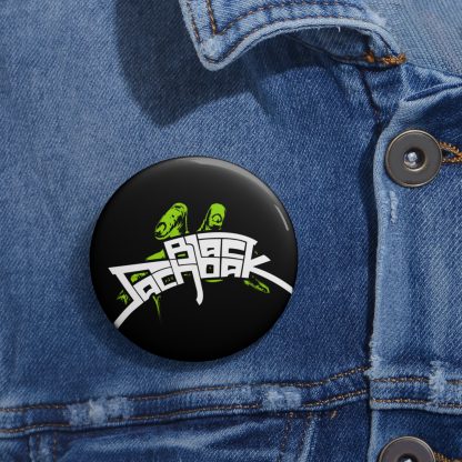 Black Sachbak Hand Logo Pin Button