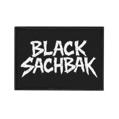 Black Sachbak Logo iron-on Patch