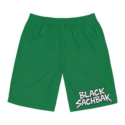 Black Sachbak Green Board Shorts