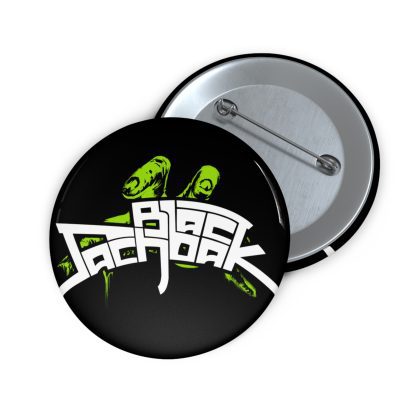Black Sachbak Hand Logo Pin Button - Image 3
